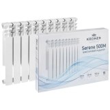 Секціі біметалевого радіатора Kroner Serene 500М 500х80х96 мм Фото - 4